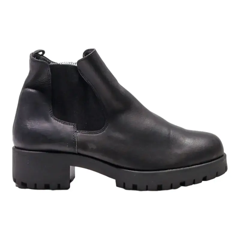 TAMARIS Ankle Boots Black Faux Leather Womens UK 6