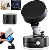 Vacuum Magnetic Suction Phone Holder for Father's Day - Adjustable Car Mount for iPhone 16/15/14/13/12 Series, Hands-Free Des...