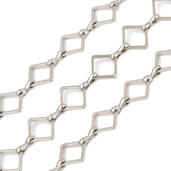 Rack Plating Rhombus Brass Link Chains