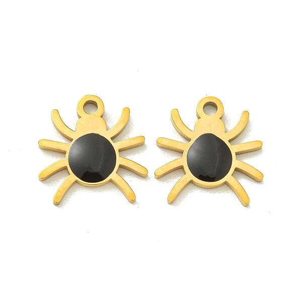 Halloween Theme Ion Plating(IP) 304 Stainless Steel Enamel Pendants