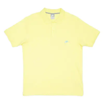 NIKE Mens Polo Shirt Yellow L