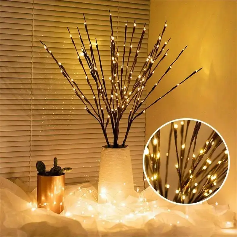 Tree Branch Light, 1 Count/3 Counts Battery Powered 16 LED Tree Branch Shaped Lights (no Battery), Decorative Light for Home ...
