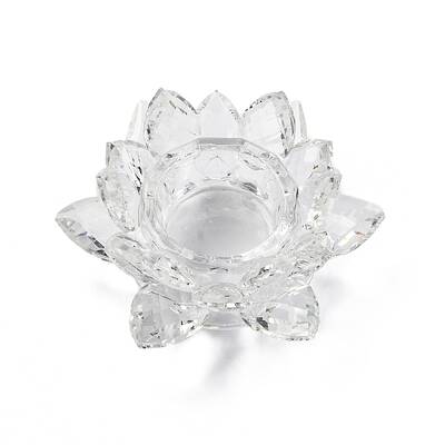 Flower Natural Quartz Crystal Candle Holder Molds