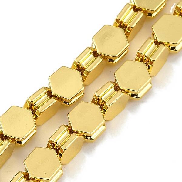 Electroplated Synthetic Non-magnetic Hematite Beads Strands