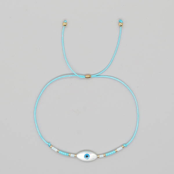 Natural Shell Evil Eye Bracelets