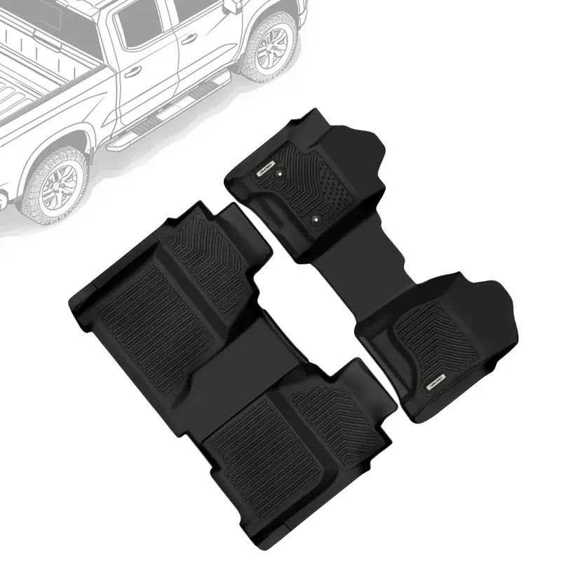 OEDRO Floor Mats for 2014-2018 Silverado/Sierra 1500, 2015-2019 2500HD/3500HD Crew Cab