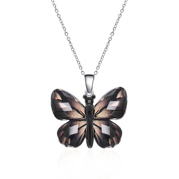 Butterfly Resin Pendant Necklaces