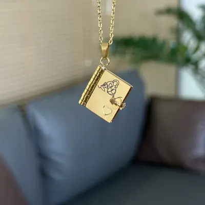 Book Necklace for Granddaughter