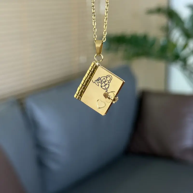 Book Necklace for Granddaughter
