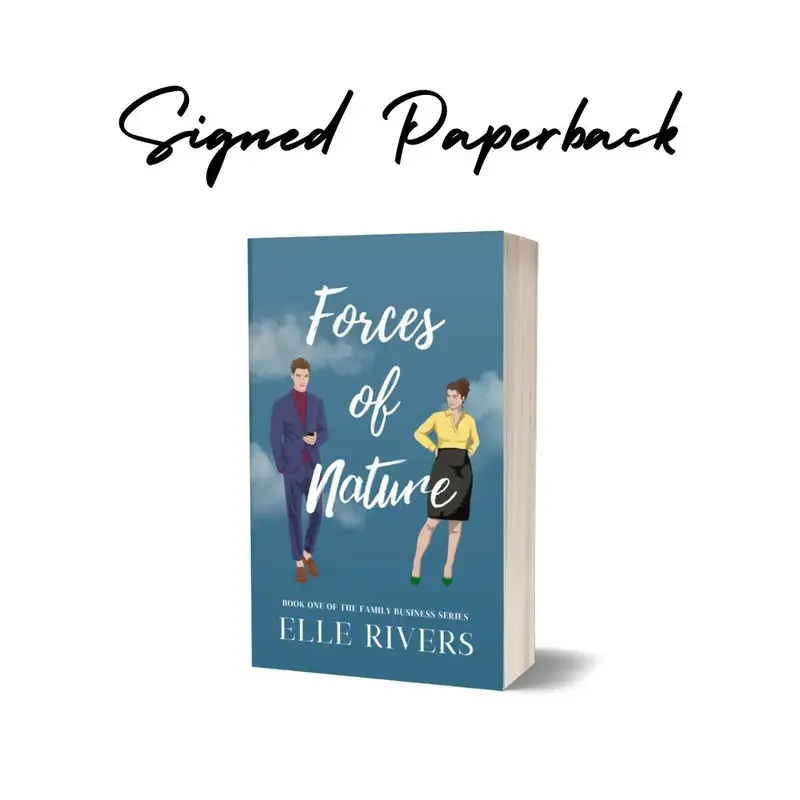 Forces of Nature by Elle Rivers Book--Softcover Rivals to Lovers Romance. Comes with matching bookmark and reading guide!