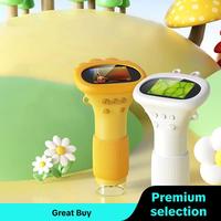 Portable Microscope, 1 Count Mini Handheld LCD USB Digital Microscope, IPS Screen Electronic Magnifier with 8 Adjustable LED ...