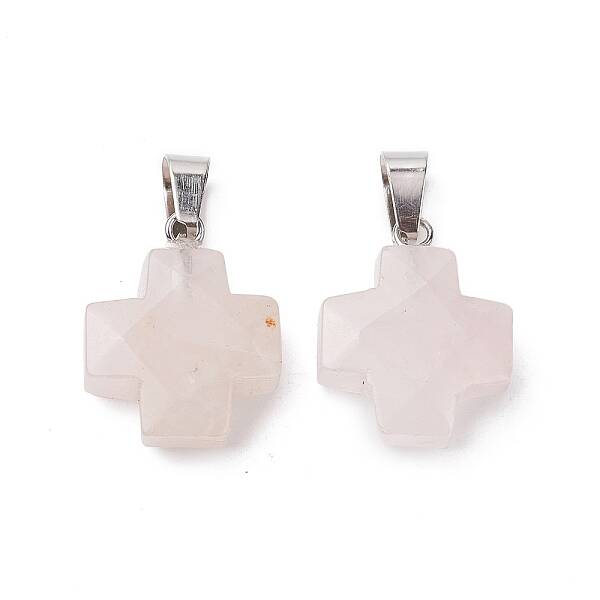 Natural Rose Quartz Pendants