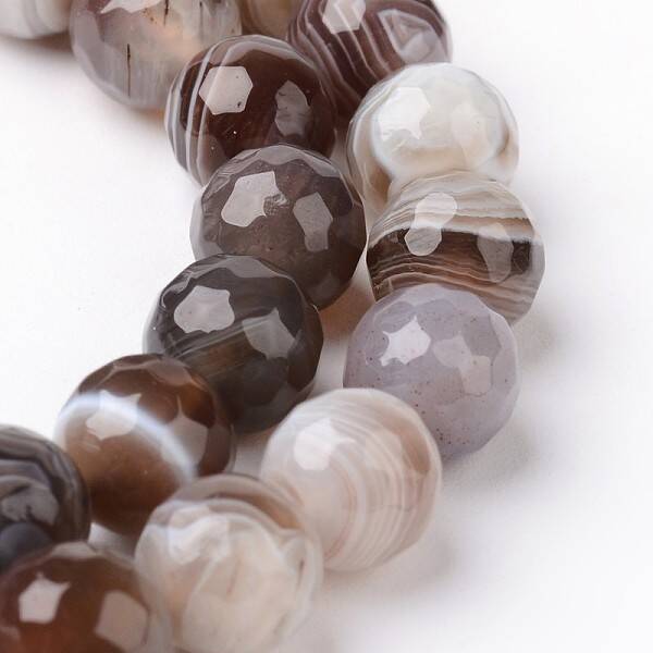Natural Botswana Agate Bead Strands