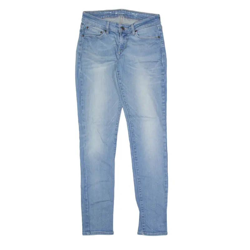 LEVI'S Jeans Blue Denim Slim Skinny Stone Wash Womens W26 L30