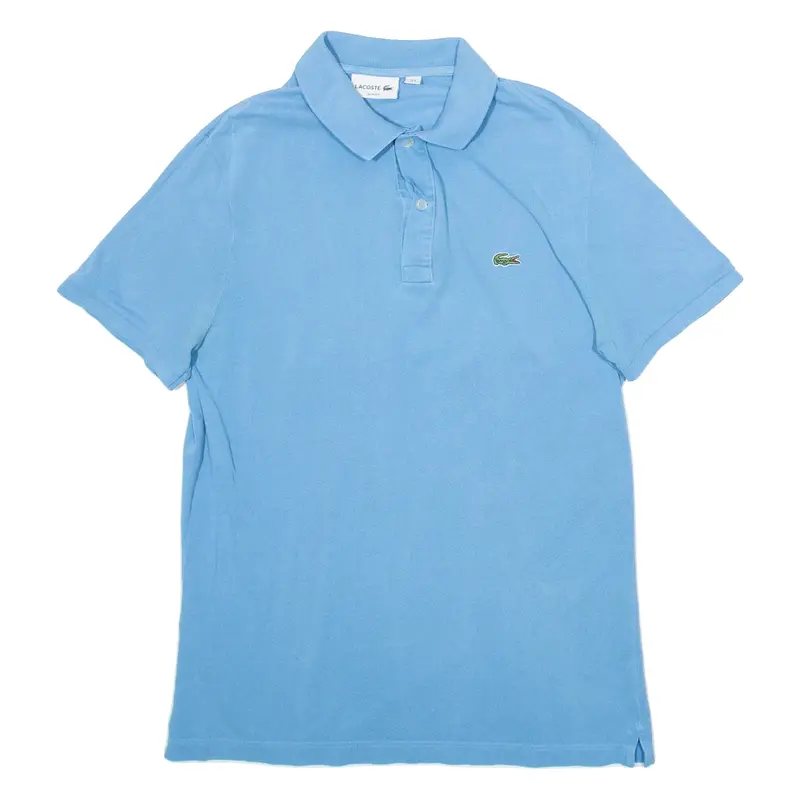 LACOSTE Mens Polo Shirt Blue L