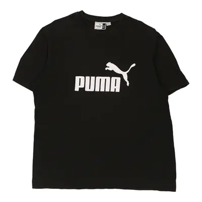 Puma Spellout T-Shirt - XL Black Cotton