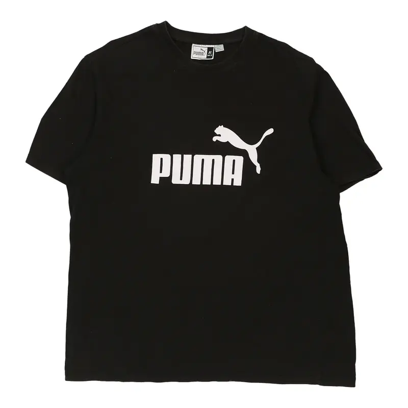 Puma Spellout T-Shirt - XL Black Cotton