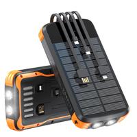 20000mAh Portable Power Bank, Built-in Bright Flashlight Power Bank with 4 Cables, PD20W+SCP22.5W Efficient Charging Mobile C...