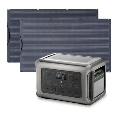 Solar Generator Kit 3200W Power Station 200W Flexible Solar Panel
