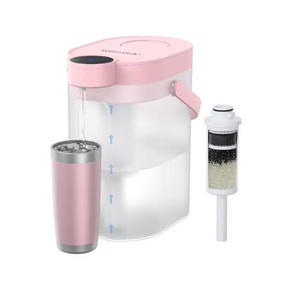 Waterdrop FreshTaste Electric Water Filter Pitcher with filters, ED06, Instant Powerful Dispenser for Fridge, Soften Wat