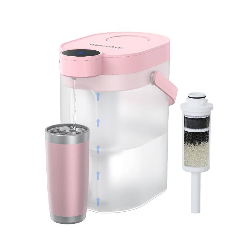 Waterdrop FreshTaste Electric Water Filter Pitcher with filters, ED06, Instant Powerful Dispenser for Fridge, Soften Wat