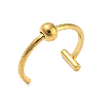 Ion Plating(IP) 304 Stainless Steel Lip Rings Piercing Jewelry