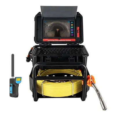 Garvee Sewer Camera with Locator, 512Hz Transmitter, 100ft Cable 10.1 HD Monitor Aluminum IP68 Waterproof 12 LED Lights Drai...