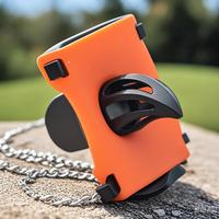 Orange Universal Bottle Opener Keychain - Portable Kitchen Utensil, Multi-Scenario Tool for On-the-Go Drinks, Easy-to-Use & D...