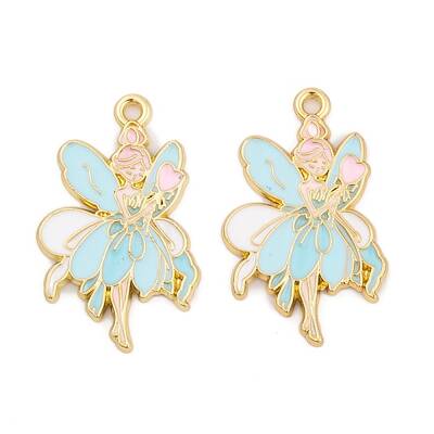 Rack Plating Alloy Enamel Pendants