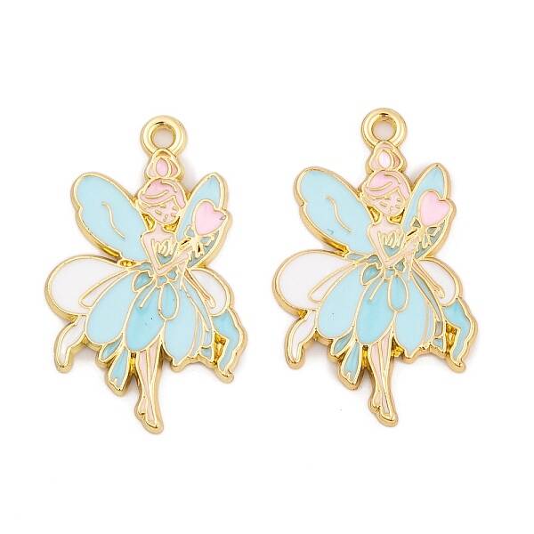 Rack Plating Alloy Enamel Pendants