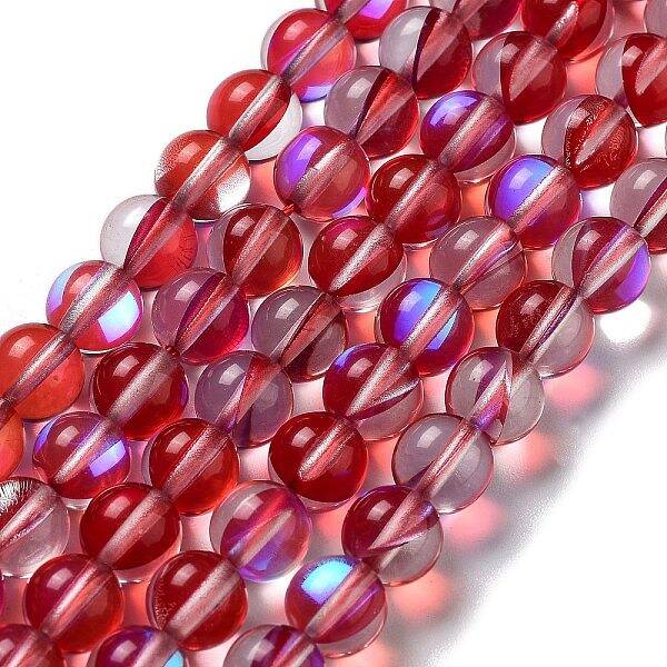 Synthetic Moonstone Beads Strands