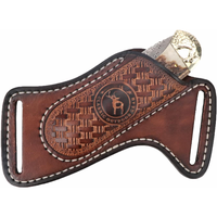 Tourbn Leather Sheath for Belt Pocket Folding Holder Compact Draw Knifes Carrier EDC Tools Holster