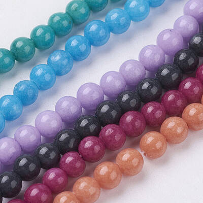 Natural Mashan Jade Round Beads Strands