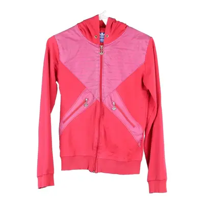 Bootleg, Age 10-12 Adidas Hoodie - Medium Pink Cotton Blend