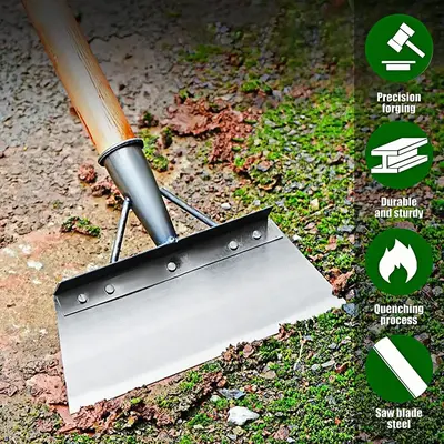 Handleless Stainless Steel Shovel for Outdoor Garden Cleaning Multifunctional Yard Weeding Tool with Precision Forging Durabi...
