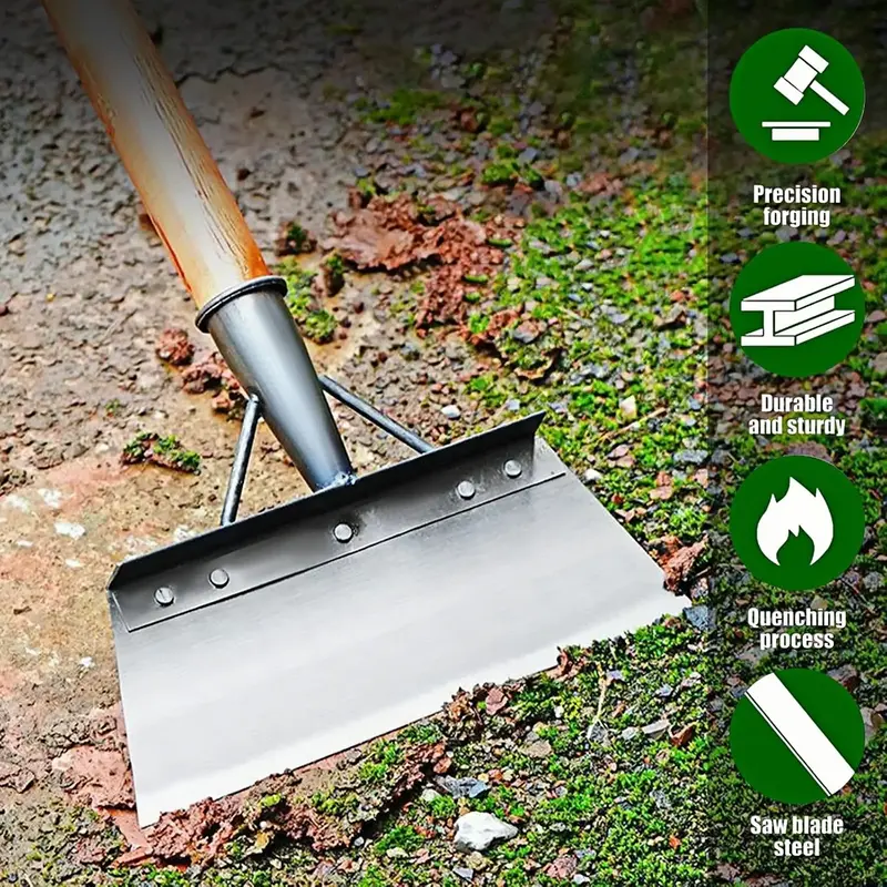 Handleless Stainless Steel Shovel for Outdoor Garden Cleaning Multifunctional Yard Weeding Tool with Precision Forging Durabi...