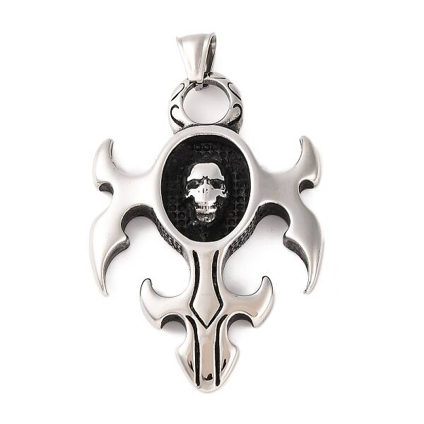 316 Surgical Stainless Steel Pendants Rhinestone Setting