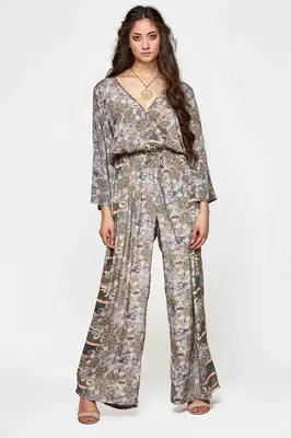 Divine Jumpsuit - Eco Couture | Size: L/XL | Color: Earth tones