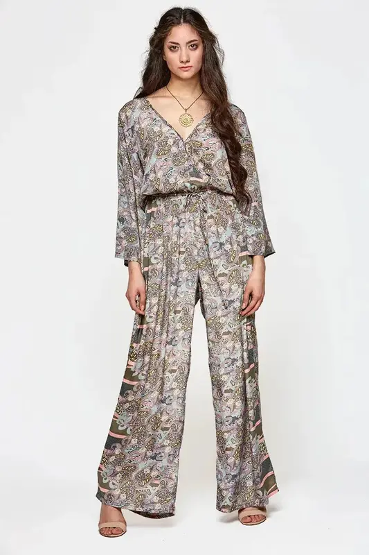 Divine Jumpsuit - Eco Couture | Size: L/XL | Color: Earth tones