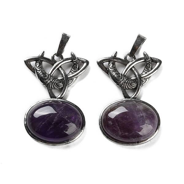 Natural Amethyst Pendants