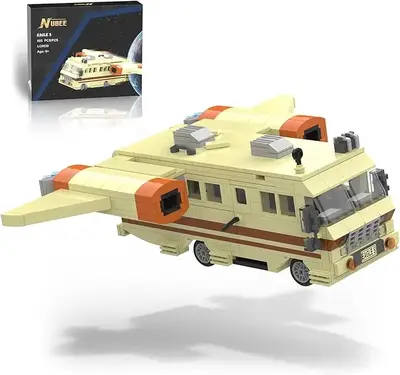 TENHORSES Spaceballs Eagle 5 Building Set with Cockpit Hyper Jets Periscope Barf's Room 667Pcs Model Kit Premium Quality ABS ...