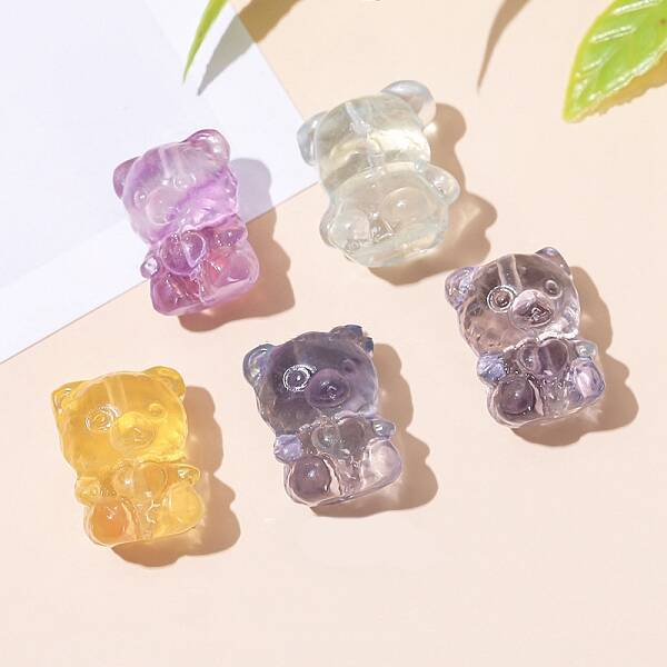 Natural Fluorite Carved Beads