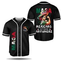 Maga Mexicans Ain't Going Anywhere Baseball Jersey - MAGA Immigration Shirt - Daughter of Immigrants Shirt - Latina Power Shi...