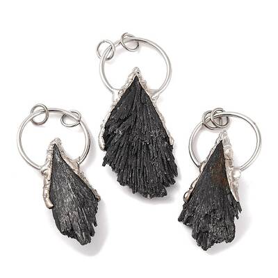 Natural Black Tourmaline Big Pendants