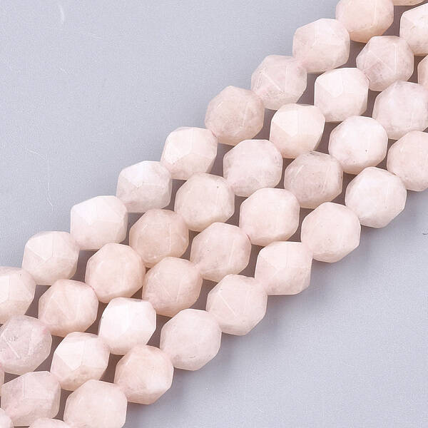 Natural Pink Morganite Beads Strands