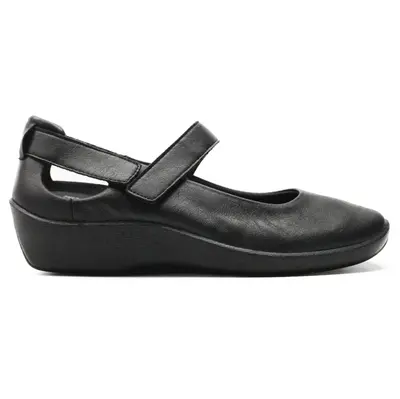 Arcopedico L51 Leather Women's Hook and loop Shoes - Black - Size:US 9 Women