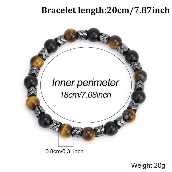 Adjustable Natural Mixed Gemstone Woven Bracelets