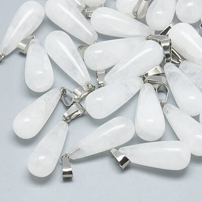 Natural Quartz Crystal Pendants