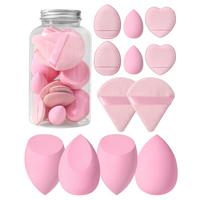 Pink Makeup Sponge & Powder Puff Set with Storage Box, Soft Beauty Makeup Set, Multi-purpose Makeup Tool Set, Skin Friendly ...