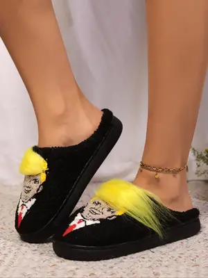 Cartoon Character Design Slippers for Women, Casual Soft Comfortable Home Slippers, Warm Slippers for Indoor & Outdoor Use fo...